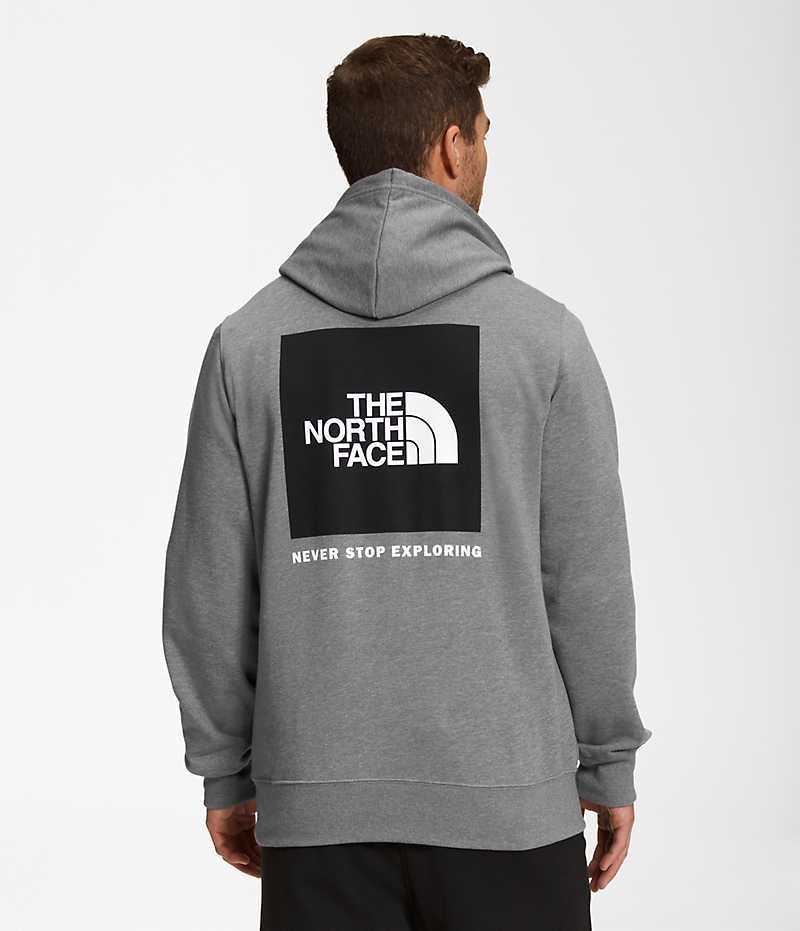 Grey The North Face Box NSE Pullover Men\'s Hoodie | MALAYSIA WPBIAY