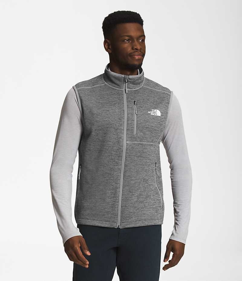 Grey The North Face Canyonlands Men\'s Vest | MALAYSIA IPSZFH