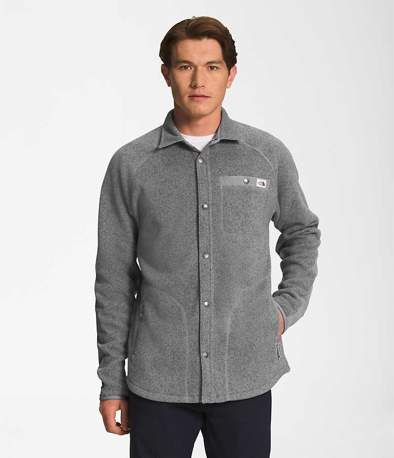 Grey The North Face Gordon Lyons Shacket Men\'s Shirt | MALAYSIA UZBVHO