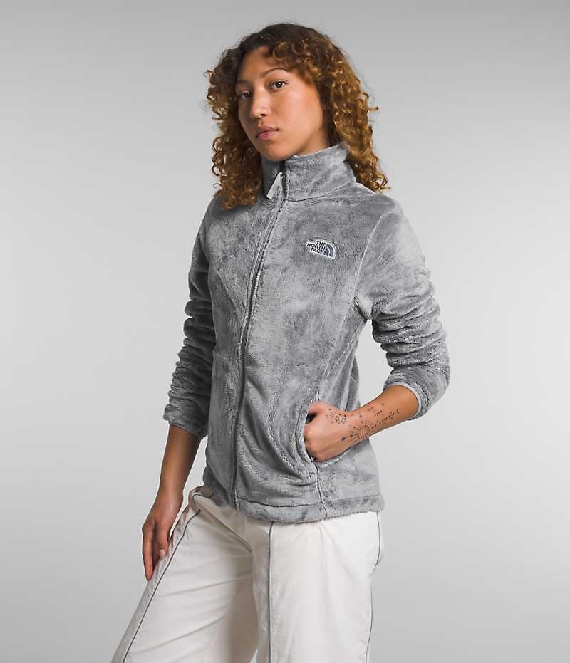 Grey The North Face Osito Women's Fleece Jacket | MALAYSIA HFBERZ