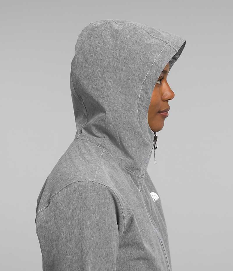 Grey The North Face Shelbe Raschel Hoodie Women's Softshell Jacket | MALAYSIA AMBHPW