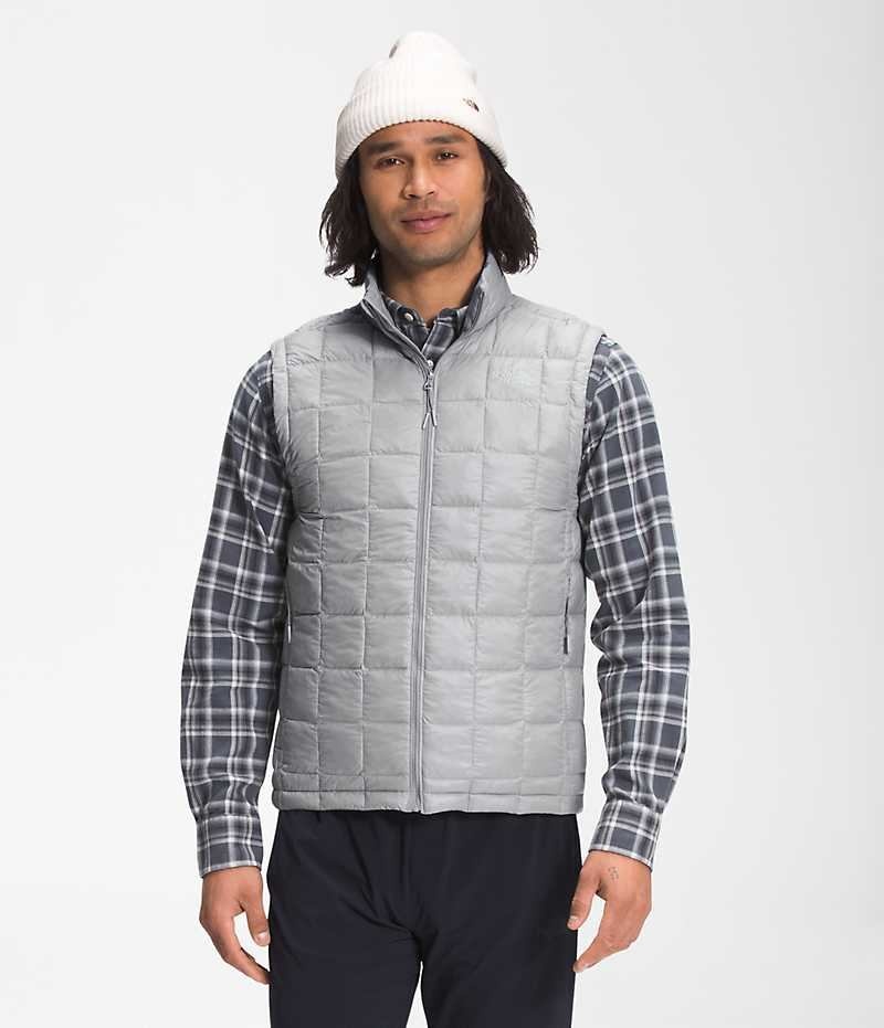 Grey The North Face ThermoBall™ Eco 2.0 Men\'s Down Vest | MALAYSIA FEANJV