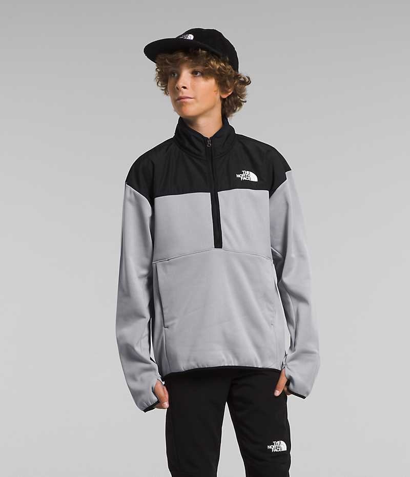 Grey The North Face Winter Warm ½-Zip Boys\' Pullover | MALAYSIA EBJCHY