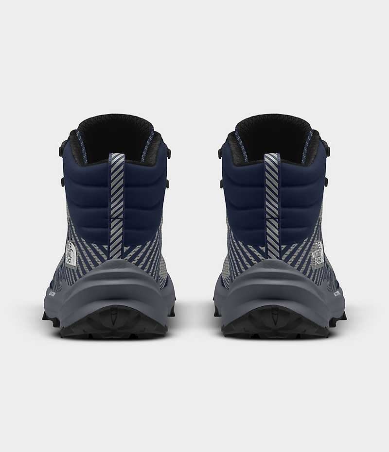 Grey / Navy The North Face VECTIV™ Fastpack Mid FUTURELIGHT™ Men's Hiking Boots | MALAYSIA KXIRTQ