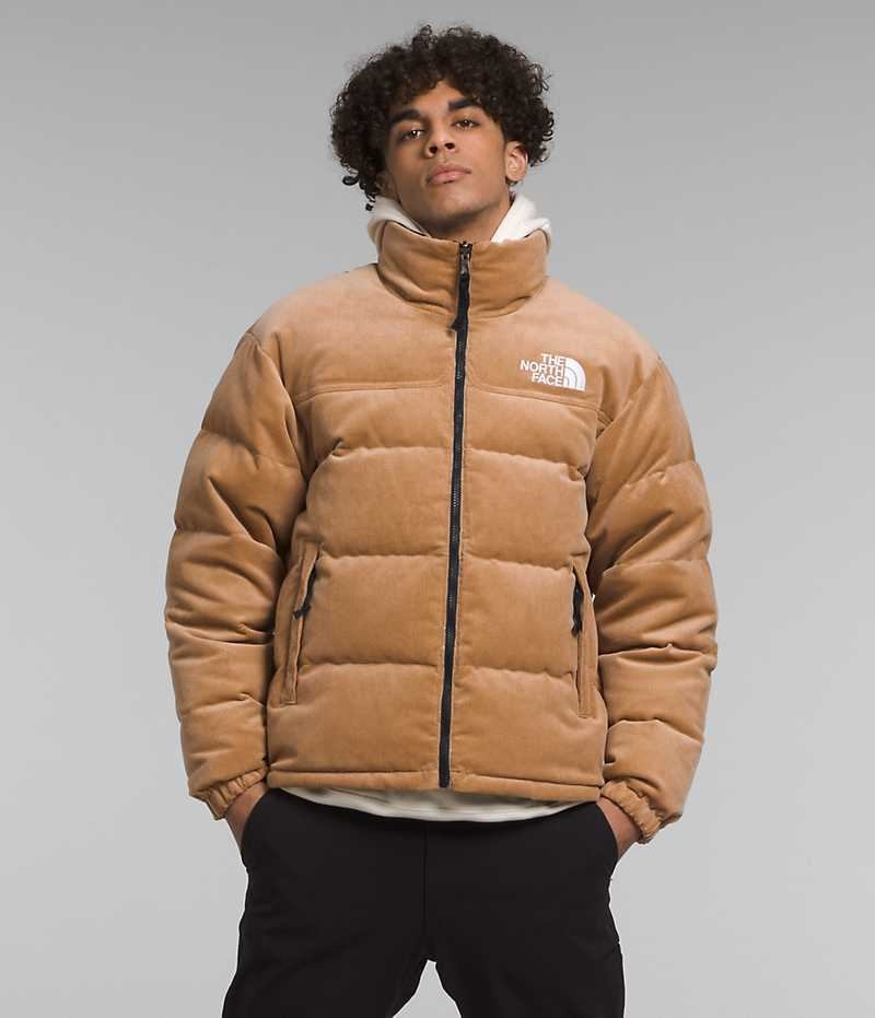 Khaki The North Face ’92 Reversible Nuptse Men\'s Puffer Jacket | MALAYSIA UGBNEK