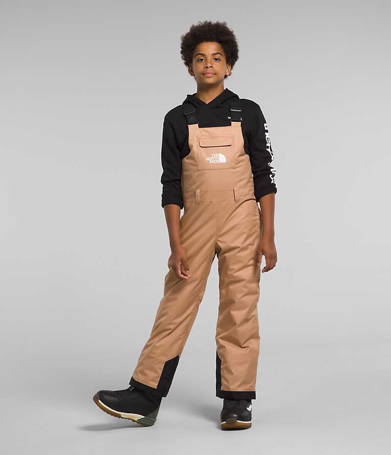 Khaki The North Face Freedom Insulated Boys\' Bib Pants | MALAYSIA ZMGJST