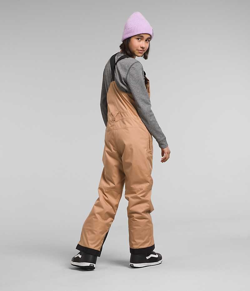 Khaki The North Face Freedom Insulated Girls' Bib Pants | MALAYSIA RYITLC