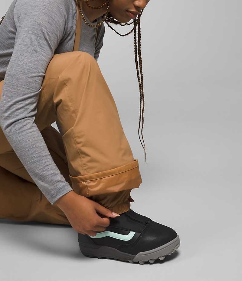 Khaki The North Face Freedom Women's Bib Pants | MALAYSIA UFGMXN