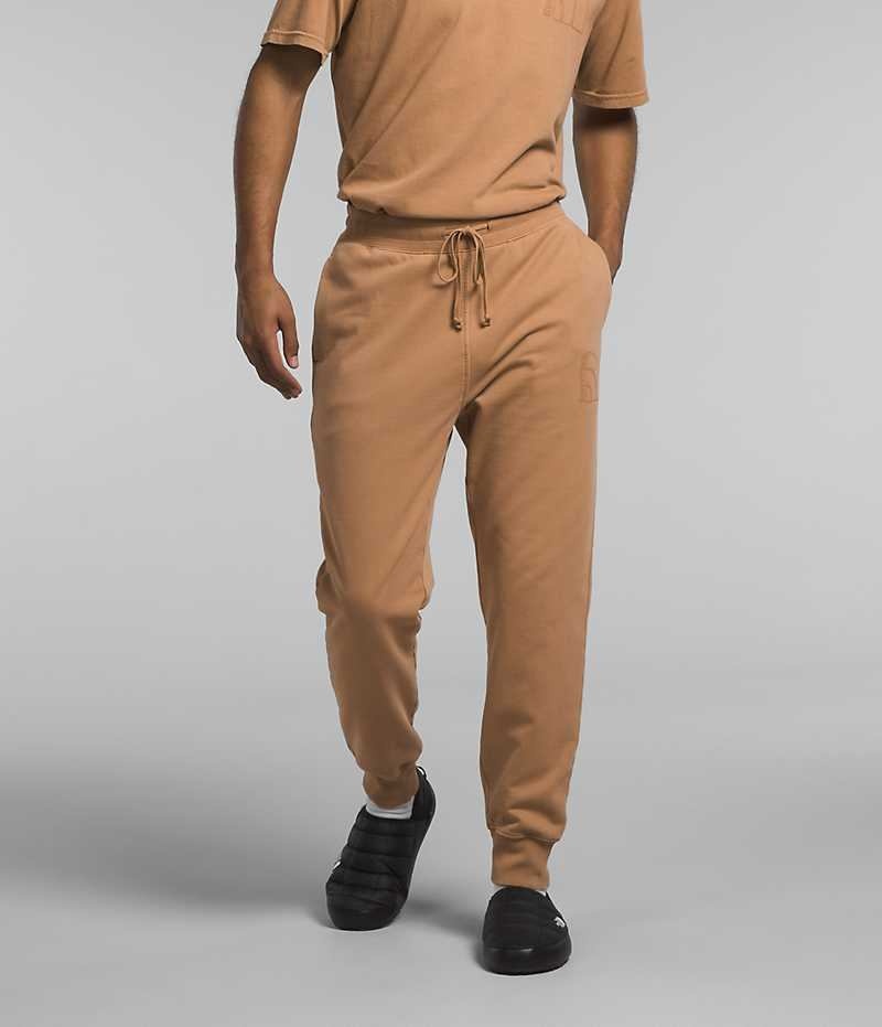 Khaki The North Face Garment Dye Men\'s Jogger | MALAYSIA BNGCWJ