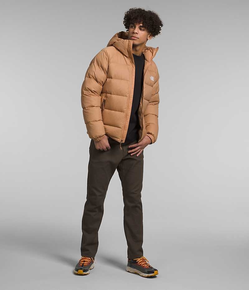 Khaki The North Face Hydrenalite™ Hoodie Men's Puffer Jacket | MALAYSIA HSWRPE