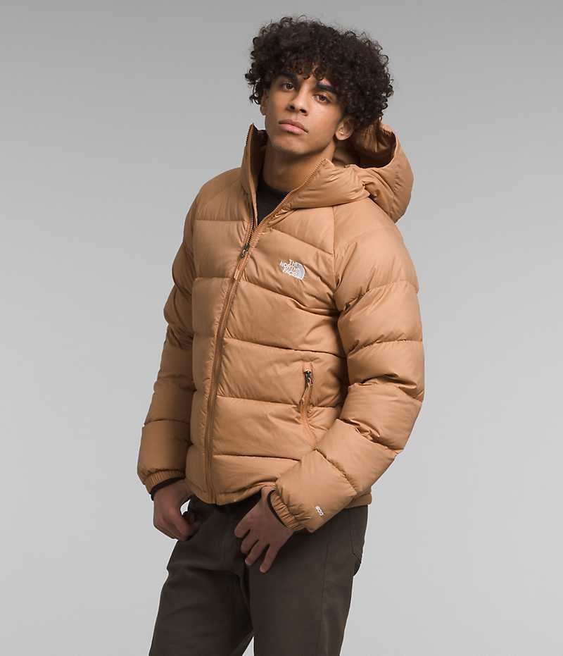 Khaki The North Face Hydrenalite™ Hoodie Men's Puffer Jacket | MALAYSIA HSWRPE