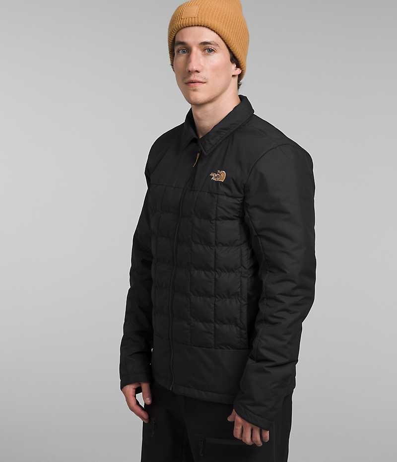 Khaki The North Face ThermoBall™ Eco Snow Triclimate® Men's Hooded Jacket | MALAYSIA PTQFIX