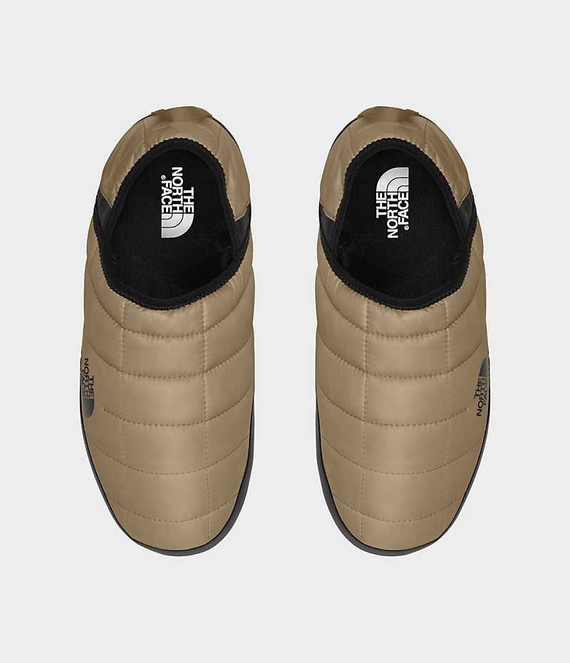 Khaki The North Face ThermoBall™ Traction V Men's Mules | MALAYSIA HRTBUJ