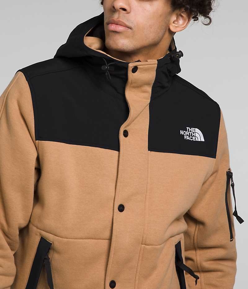 Khaki / Black The North Face Highrail Men's Fleece Jacket | MALAYSIA CMVWIA