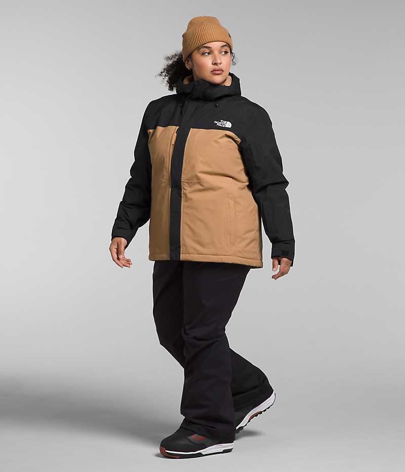 Khaki / Black The North Face Plus Freedom Women's Insulated Jacket | MALAYSIA AWVUDC