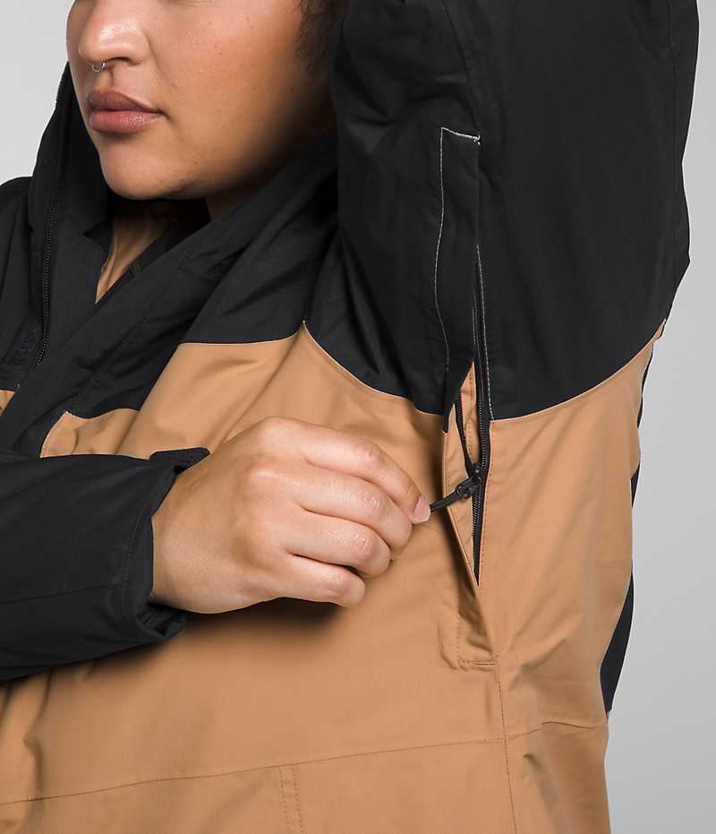 Khaki / Black The North Face Plus Freedom Women's Insulated Jacket | MALAYSIA AWVUDC