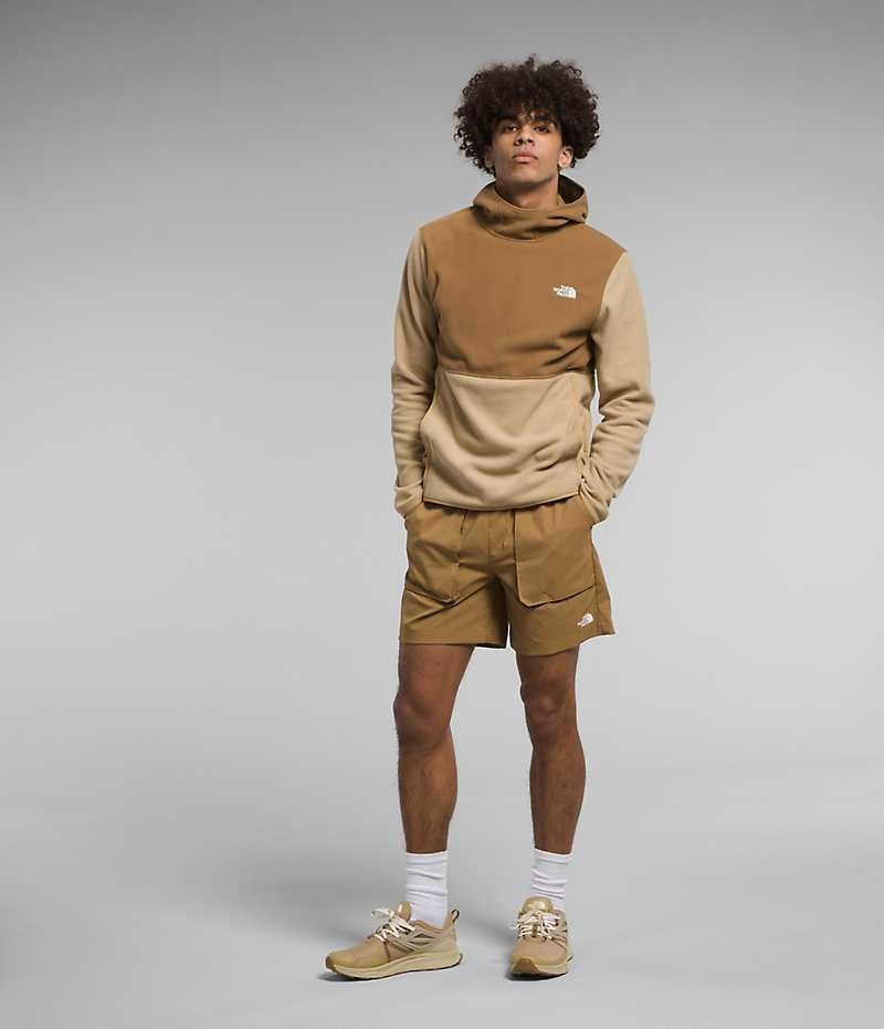 Khaki / Brown The North Face Alpine Polartec® 100 Men's Pullover | MALAYSIA WHUJVK