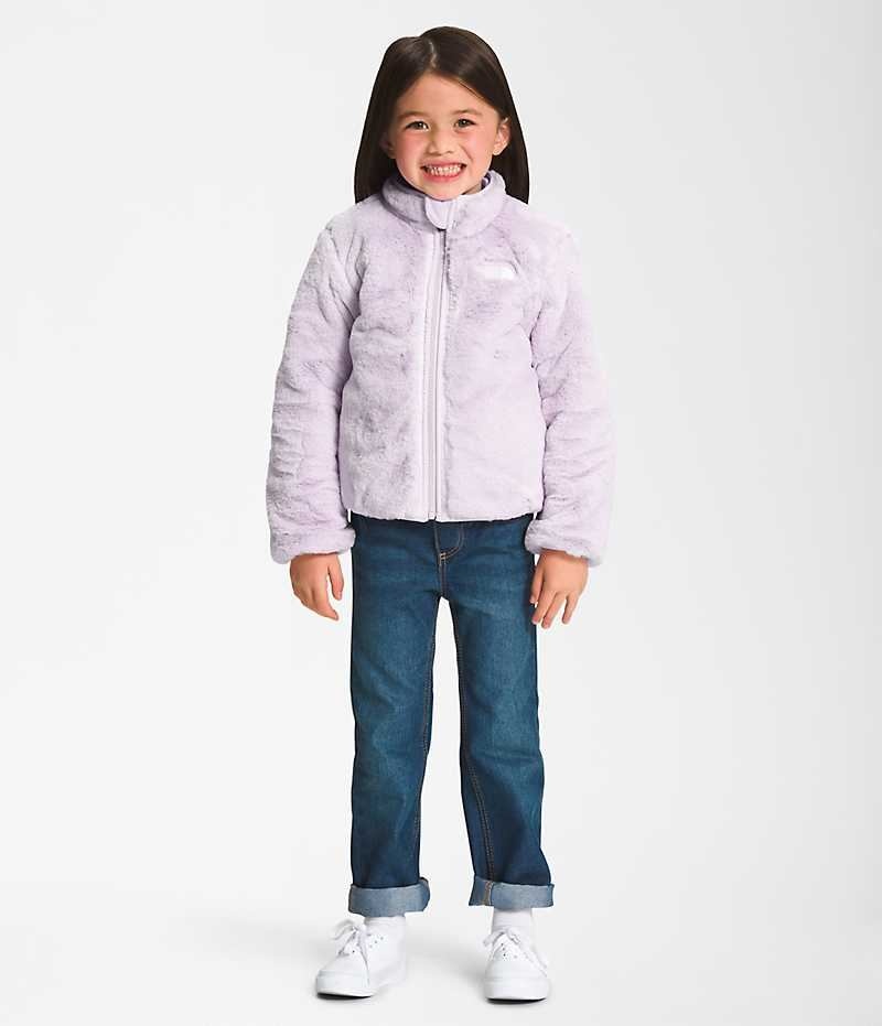 Lavender The North Face Reversible Mossbud Girls' Fleece Jacket | MALAYSIA IRSLBG