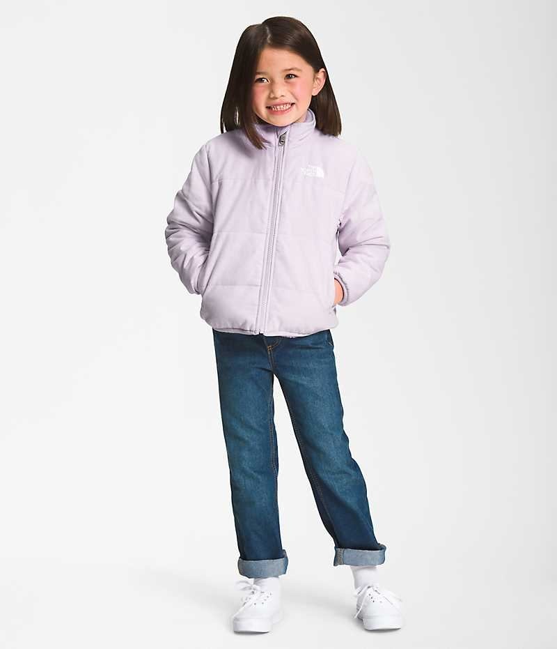 Lavender The North Face Reversible Mossbud Girls\' Fleece Jacket | MALAYSIA IRSLBG