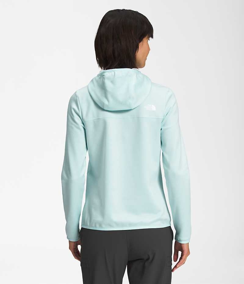 Light Blue The North Face Canyonlands Hoodie Women's Fleece Jacket | MALAYSIA IZYBDS