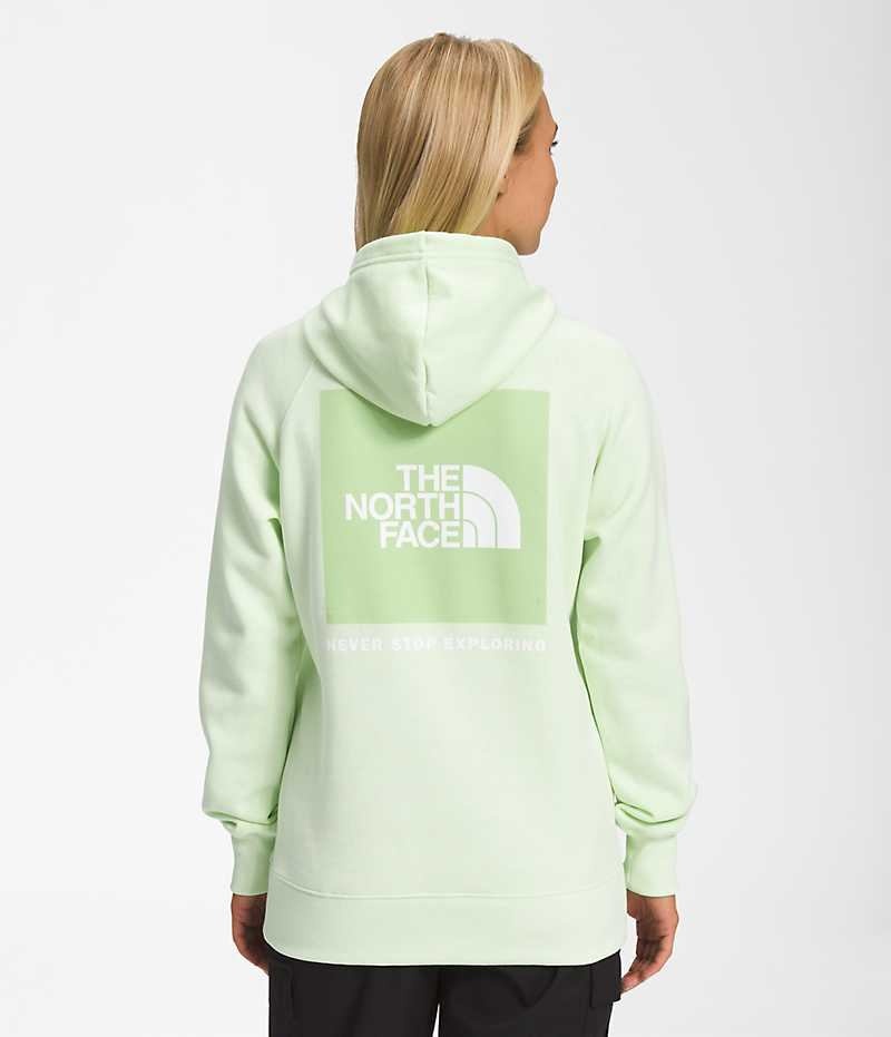 Mint The North Face Box NSE Pullover Women\'s Hoodie | MALAYSIA DMOWJE