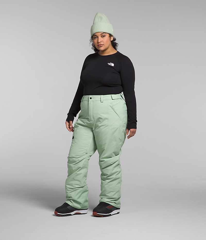 Mint The North Face Plus Freedom Women's Insulated Pants | MALAYSIA DHKPEF