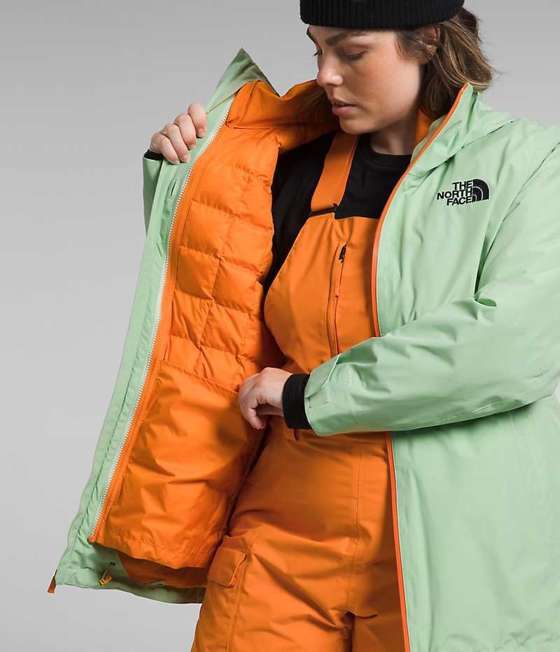 Mint The North Face Plus ThermoBall™ Eco Snow Triclimate® Women's Insulated Jacket | MALAYSIA YDWTSM