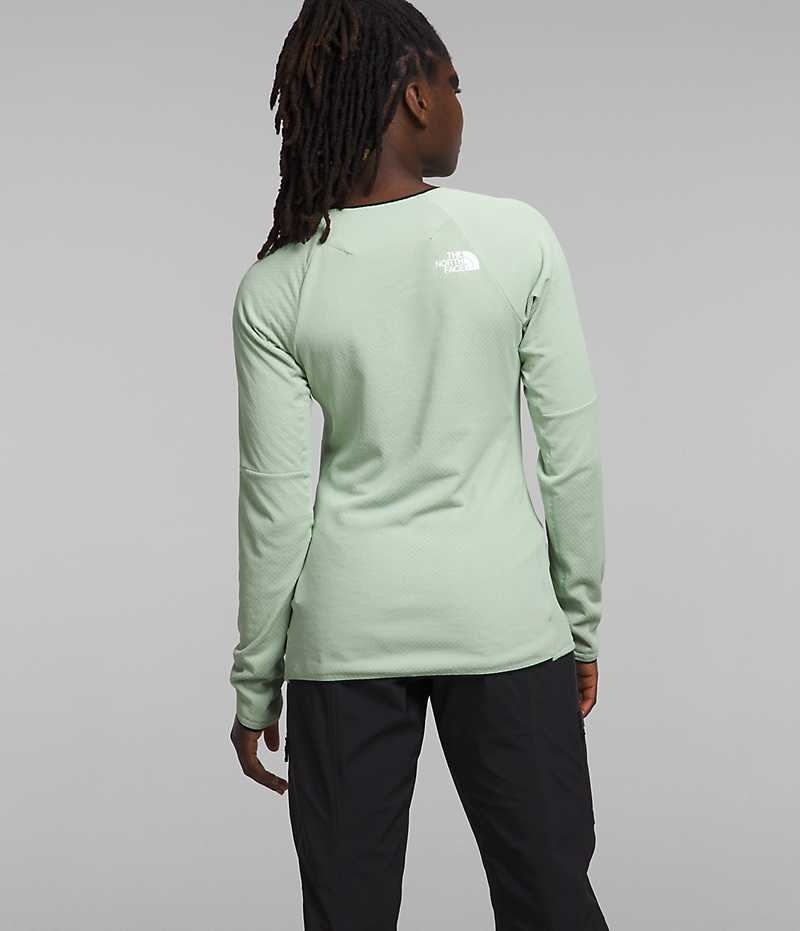 Mint The North Face Summit Series FUTUREFLEECE™ Crew Women's Sweatshirt | MALAYSIA NFHTCB