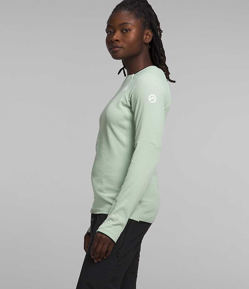 Mint The North Face Summit Series FUTUREFLEECE™ Crew Women's Sweatshirt | MALAYSIA NFHTCB