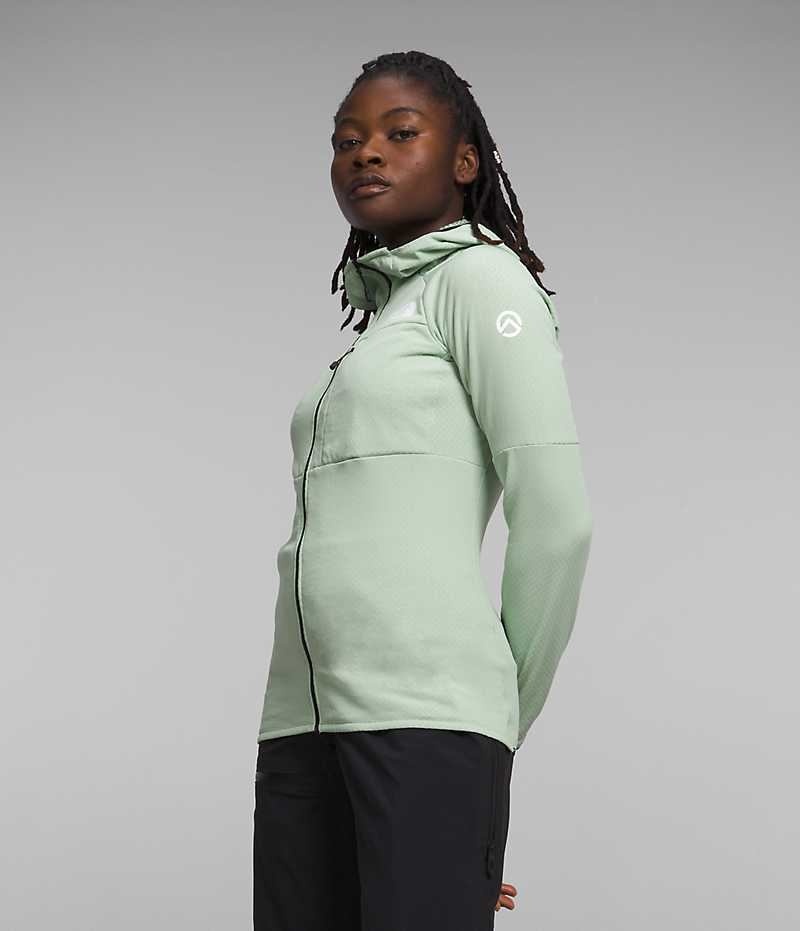 Mint The North Face Summit Series FUTUREFLEECE™ Full-Zip Hoodie Women's Fleece Jacket | MALAYSIA BYMWTF