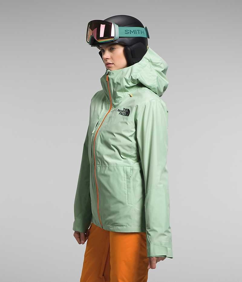 Mint The North Face ThermoBall™ Eco Snow Triclimate® Women's Insulated Jacket | MALAYSIA QFXEMT