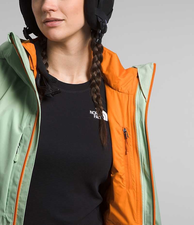 Mint The North Face ThermoBall™ Eco Snow Triclimate® Women's Insulated Jacket | MALAYSIA QFXEMT