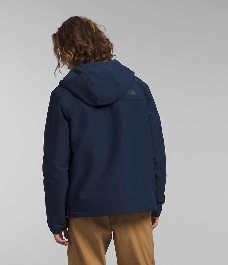 Navy The North Face Camden Thermal Hoodie Men's Softshell Jacket | MALAYSIA ISVPUK