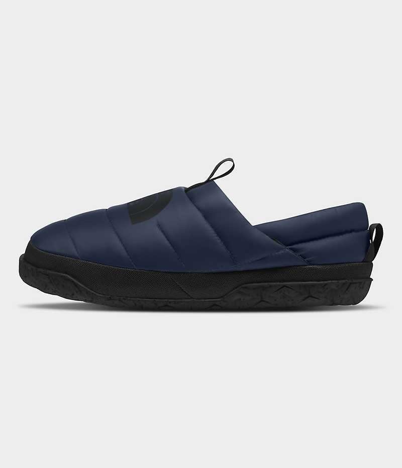 Navy The North Face Nuptse Men\'s Mules | MALAYSIA BNGWXO