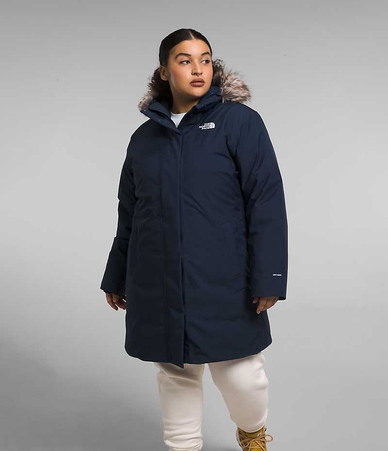 Navy The North Face Plus Arctic Women\'s Coat | MALAYSIA KNMVYA