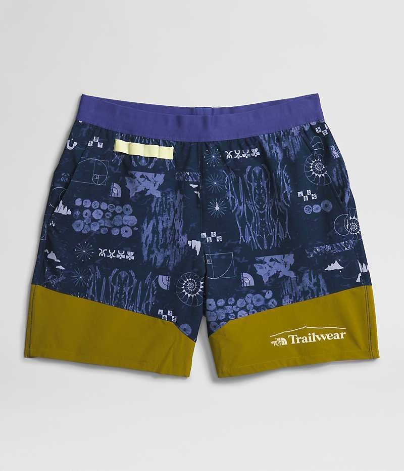 Navy The North Face Trailwear OKT Trail Men's Shorts | MALAYSIA EFPATH