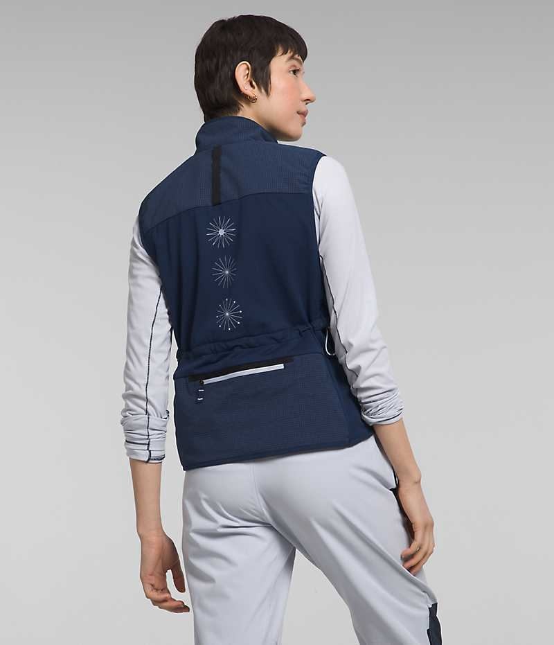 Navy The North Face Trailwear Winter Warm Flash Women's Vest | MALAYSIA WVFOJA