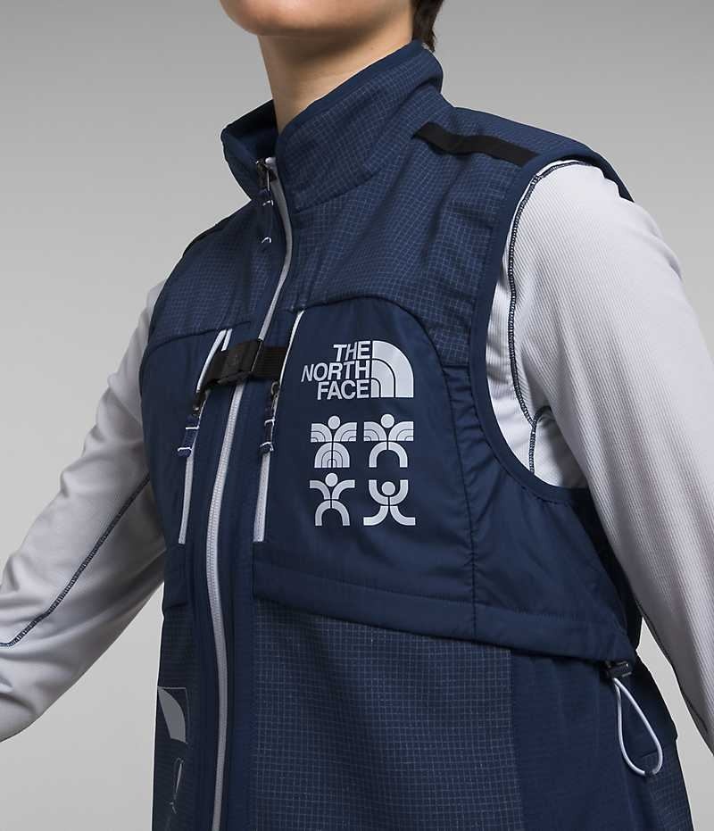 Navy The North Face Trailwear Winter Warm Flash Women's Vest | MALAYSIA WVFOJA