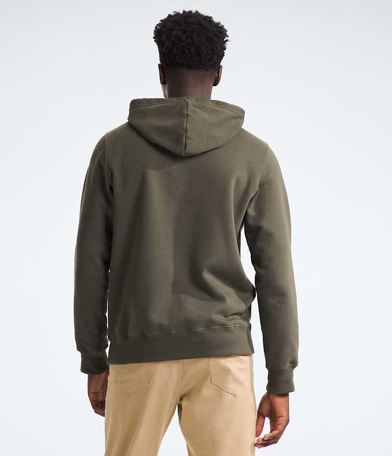 Olive The North Face Half Dome Pullover Men's Hoodie | MALAYSIA PJWIMK