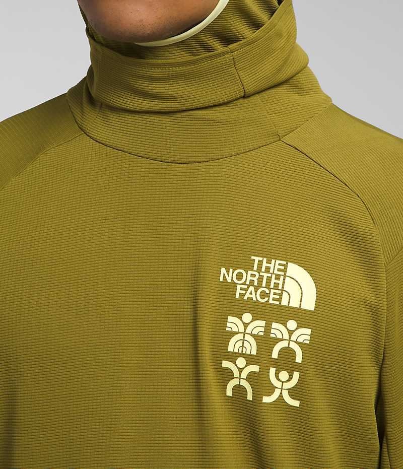 Olive The North Face Trailwear Cerro Alto Men's Hoodie | MALAYSIA NULOHZ