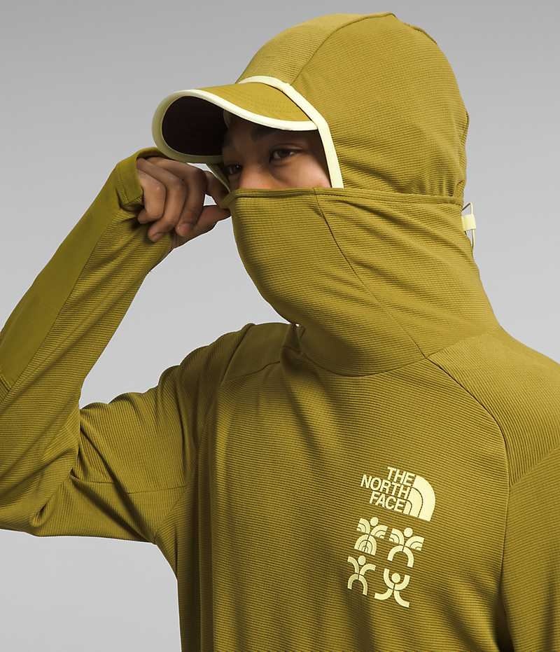 Olive The North Face Trailwear Cerro Alto Men's Hoodie | MALAYSIA NULOHZ