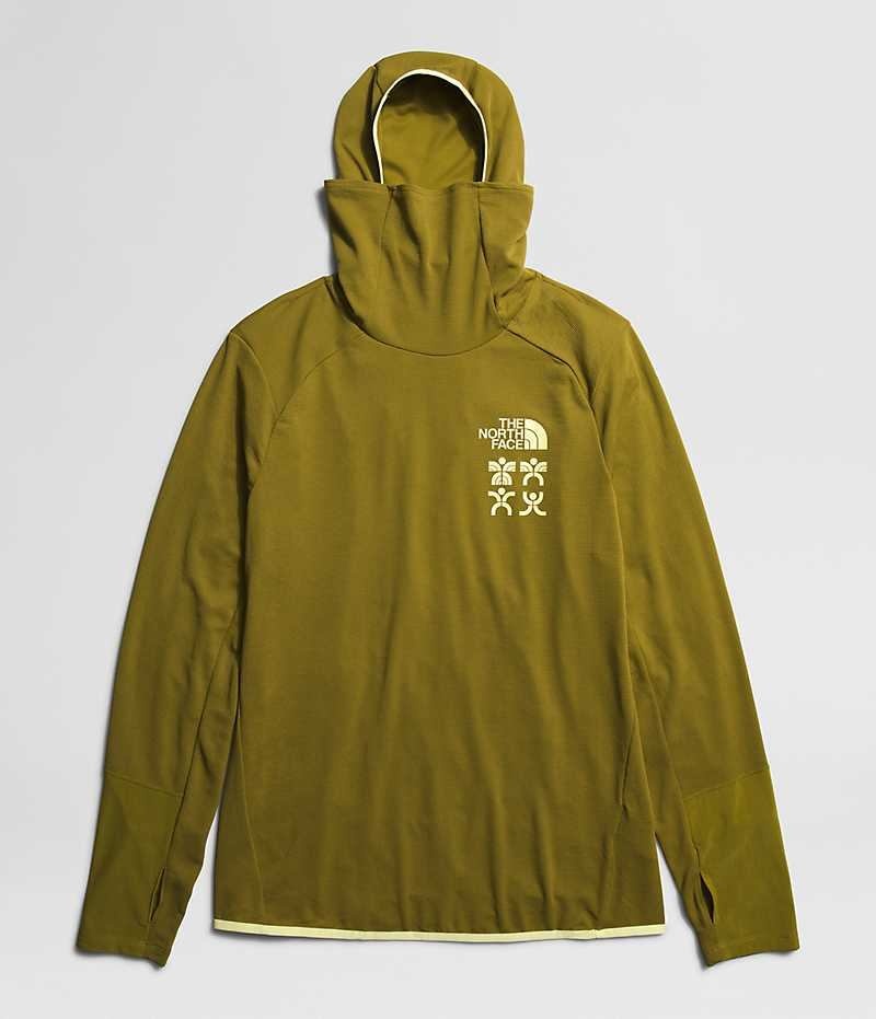 Olive The North Face Trailwear Cerro Alto Men's Hoodie | MALAYSIA NULOHZ