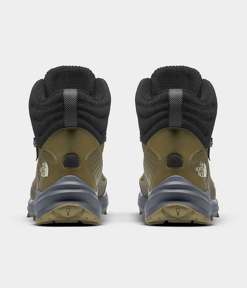 Olive / Black The North Face VECTIV Fastpack Insulated FUTURELIGHT™ Men's Hiking Boots | MALAYSIA ZRLQVW