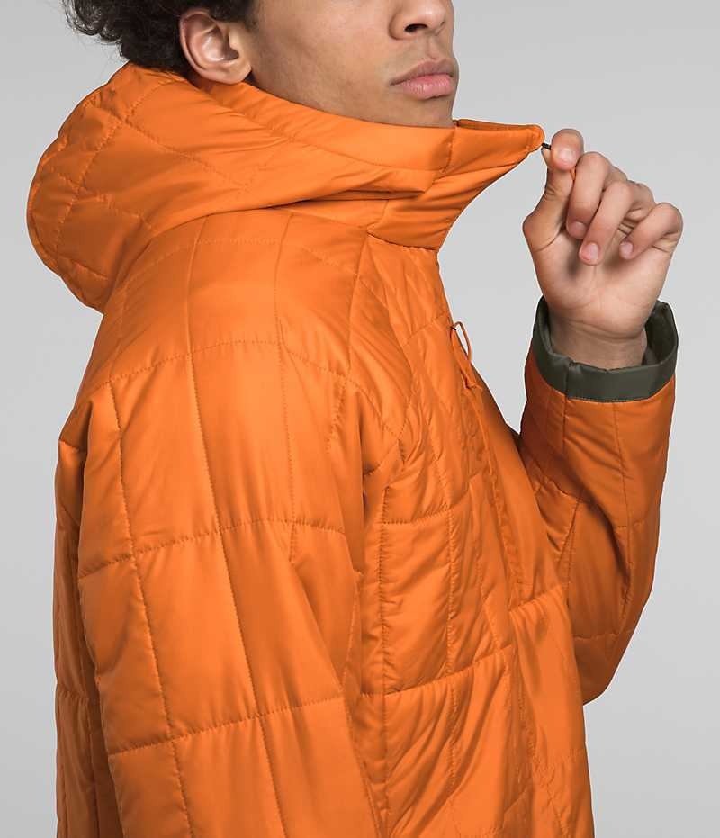 Orange The North Face Circaloft ¼-Zip Pullover Men's Puffer Jacket | MALAYSIA RGXVZL