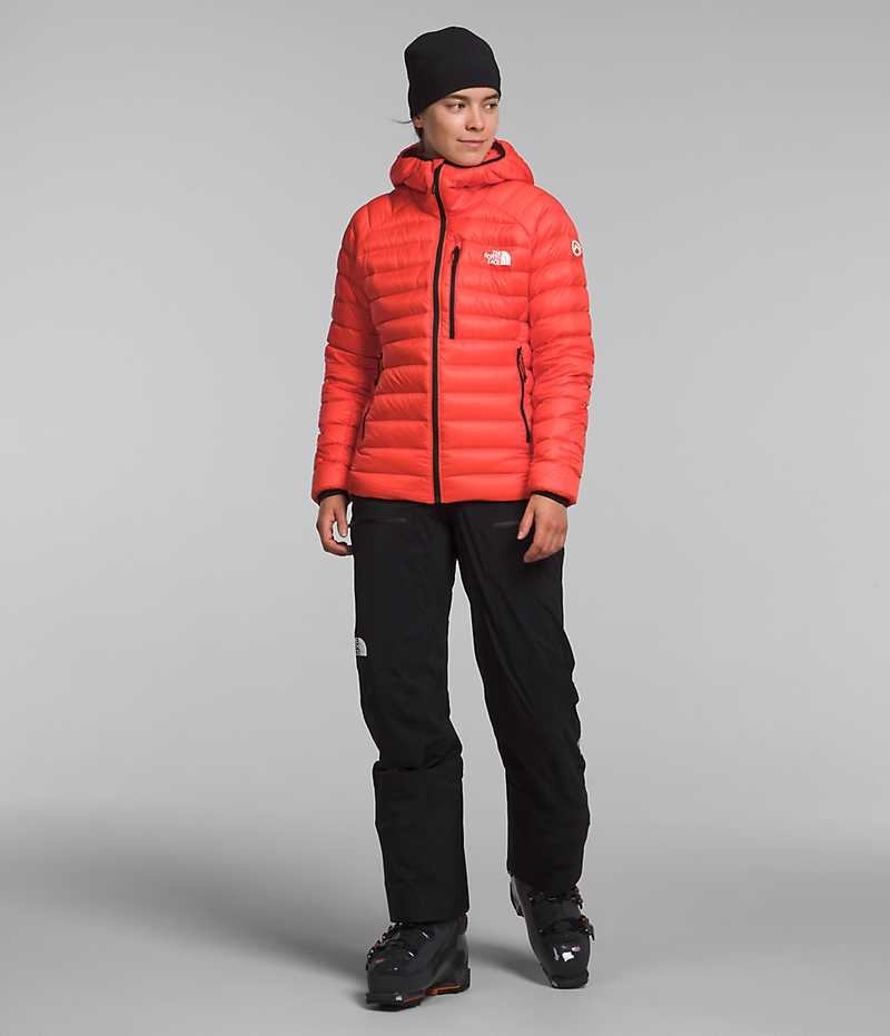 Orange The North Face Summit Series Breithorn Hoodie Women's Puffer Jacket | MALAYSIA ICQWGP