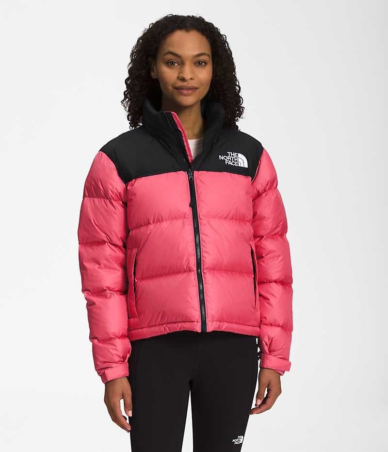 Pink The North Face 1996 Retro Nuptse Women\'s Puffer Jacket | MALAYSIA LHTOBM