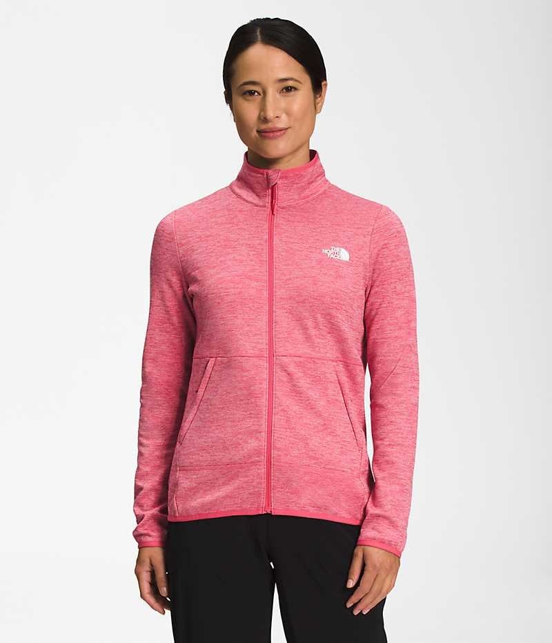 Pink The North Face Canyonlands Full-Zip Women\'s Fleece Jacket | MALAYSIA YBEFSC