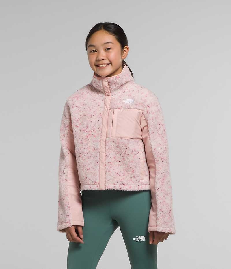 Pink The North Face Fleece Mashup Girls\' Fleece Jacket | MALAYSIA MBAZET