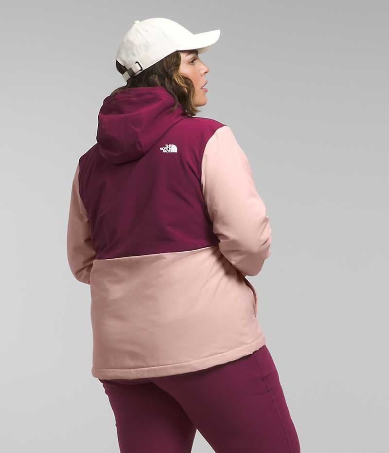 Pink The North Face Plus Shelbe Raschel Hoodie Women's Softshell Jacket | MALAYSIA RCFINZ