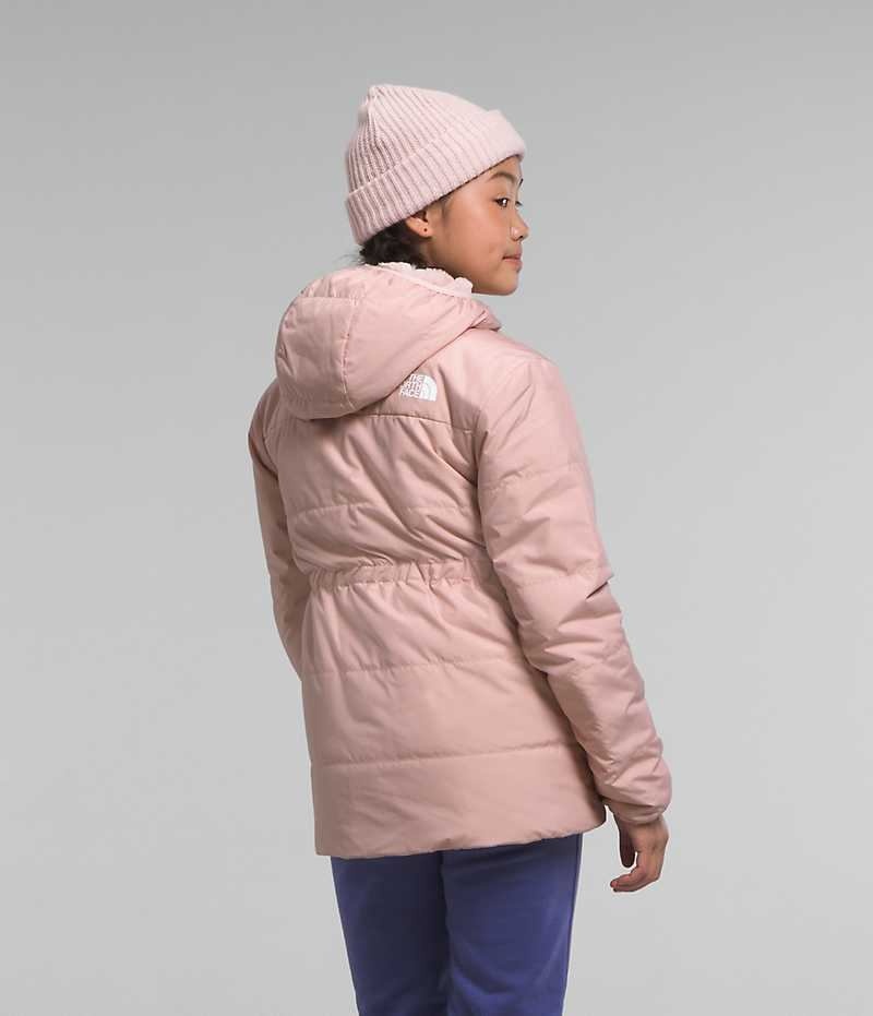 Pink The North Face Reversible Mossbud Girls' Coat | MALAYSIA WEBRHD